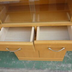 ★食器棚・本棚  飾り棚  H118cm   ｗ59.5　Ｄ31.5の画像