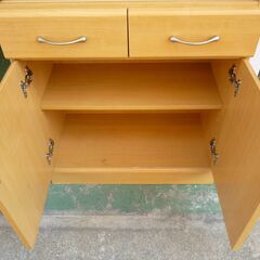 ★食器棚・本棚  飾り棚  H118cm   ｗ59.5　Ｄ31.5の画像