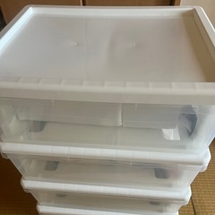 値下げ‼️早い者勝ち‼️【クローゼット4段収納棚‼️】の画像