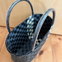 PPバンド カゴバッグS ハンドメイド　【注意事項あります】の画像