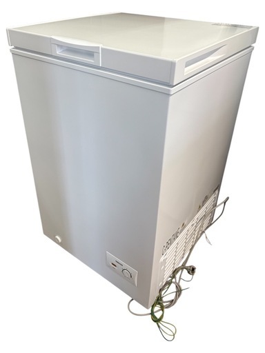 NO.2303【2023年製】YAMAZEN 山善 冷凍庫 YF-C101(W) 100L 上開き 家電 中古