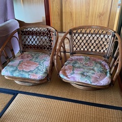 蔦製ローチェア（二脚）