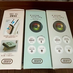 TOFFY LEDハンズフリーファン(ピンクor緑or白)の画像