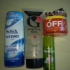 メンズ　シェービングジェル、整髪料ヘアジェル、美容ジェル