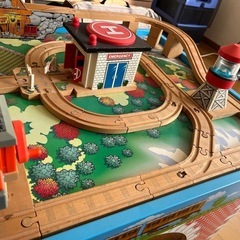 トーマス木製レール台の画像