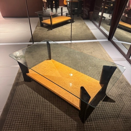 値下げしました！中古最安値　定価29万大塚家具バーズアイメープルセンターテーブル
