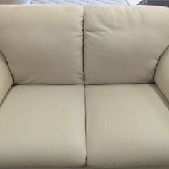 二人掛けソファー クリーム ベージュ