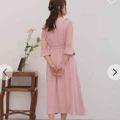 パーティードレス　ピンク　Mサイズ（1回のみ着用）購入時5,720円→500円でお譲りしますの画像