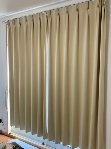 カーテン 86×199㎝×2組 レースセット 美品 一級遮光 防炎