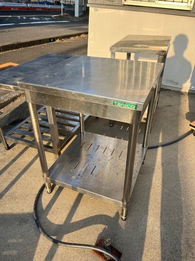 タニコー 作業台 中古 ステンレス作業台 調理台 スキマ台 | ネクスト厨 