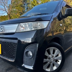 低走行7万キロ台☆月々9千円〜分割払い可‼️ 車検2年付き！【名義変更代込み】☆マツダ AZワゴンカスタムスタイル☆Bluetooth対応SDナビ付き☆走行中DVD見れます☆便利なバックカメラ付き☆プッシュスタート☆ドライブレコーダー付きのフル装備☆純正アルミ☆そのまま乗って帰れます！の画像