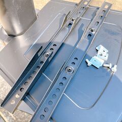 サンワダイレクト テレビスタンド 高さ調整ハンドル付  棚付 キャスター付き 100-PL012の画像