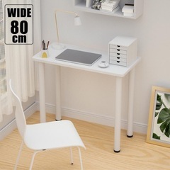 【引渡決定】【美品】デスク パソコンデスク 80cm 白 ホワイトの画像