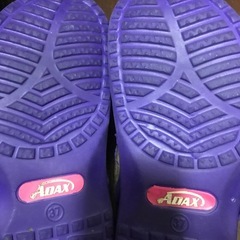 ADAX クロッグサンダル 37サイズ パープルの画像