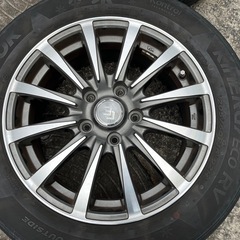 最終値下げ　16インチ6.5J +53 114.3 ４本　205/60r16 ハンコック　17年製造　の画像