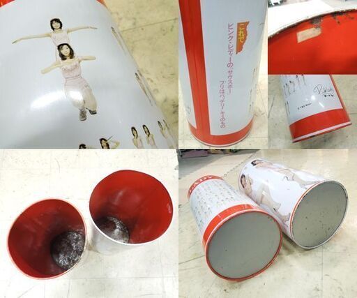 ピンクレディ　サウスポー　モンスター　ゴミ箱　缶　昭和レトロ　アイドル ピンクレディ サウスポー モンスター ゴミ箱 缶 昭和レトロ アイドル