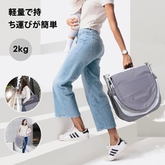 （美品）蚊帳付き折りたたみベビーベッドの画像