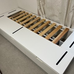 IKEA シングルベッドフレーム　ノールドリ　中古品の画像