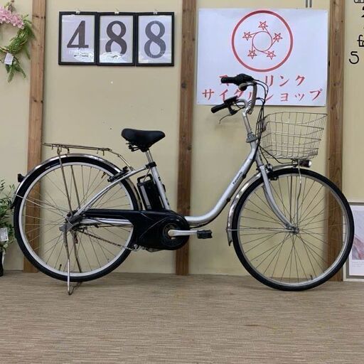 Panasonic - 488整備済新基準　パナソニック 電動アシスト自転車 26インチ 中古車 488整備済新基準 パナソニック 電動アシスト自転車 26インチ 中古車