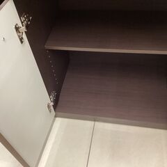 食器棚　ニトリ　2枚扉　取っ手キズ有の画像