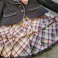 キューティーリボン　女の子　フォーマル　130 ピンク　ブラウン　チェックの画像