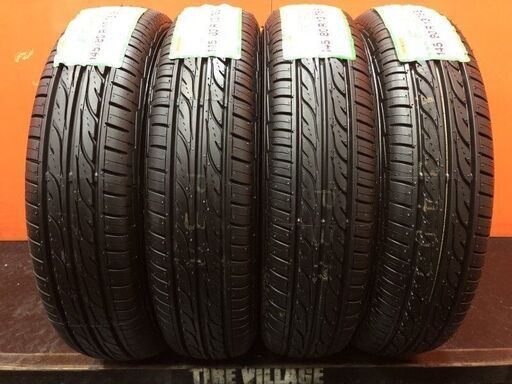 【新品】DUNLOP EC202L 145/80R13 75S 13インチ 夏タイヤ 4本 21年製 スペーシア ワゴンR タント N-BOX等　(VTF029)
