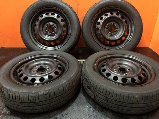 【TOYO NANOENERGY3+ 175/65R15】夏タイヤ【スチールホイール 15インチ 5J4HPCD100】ハブ径54mm バリ溝 アクア ヴィッツ等　(KTM312)