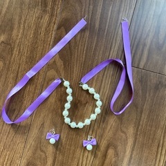 120センチ　パーティドレス　ピアス　ネックレス　イヤリング　リボン　キッズの画像