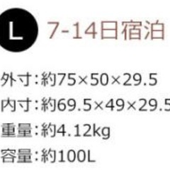 【大型スーツケース】Travelhouse容量:約100Lの画像