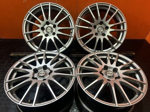 ZACK JP-104 社外ホイール 17インチ 4本 7J5HPCD114.3+48 60プリウス CX-5等　(VHJ403)