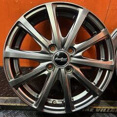 MANARAY SPORT Euro Speed マナレイスポーツ ユーロスピード 15インチ 4本 4.5J4HPCD100+45 ハスラー ワゴンR等　(VHI391)の画像