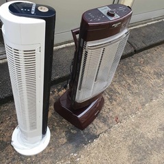 遠赤外線ヒーターと冷風扇