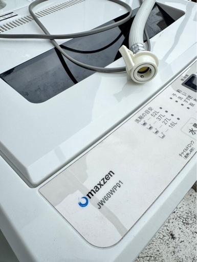 maxzen 全自動洗濯機  型番JW60WP01WH