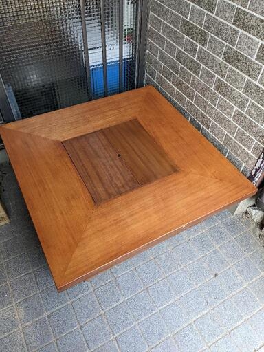 木製 角火鉢/正方形 古民家