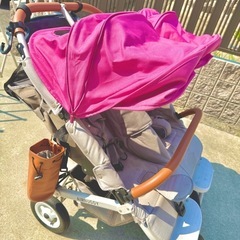 値下げ【美品】AIRBUGGY エアバギー　ココダブルベビーカー ピンク airbuggy ピンク ベビーカー 美品】AIRBUGGY ココダブルベビーカー
