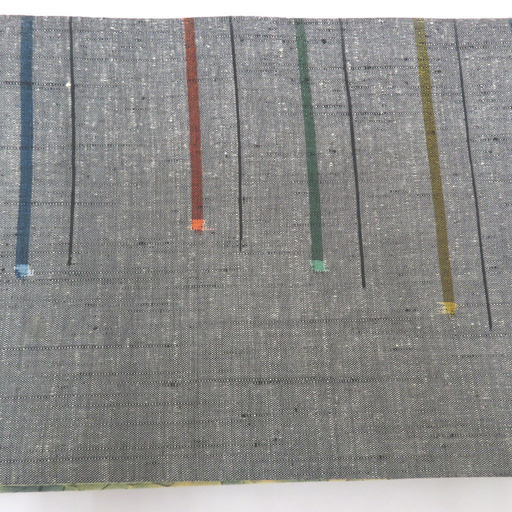 半幅帯 リバーシブル半巾帯 正絹 巾:約15.5cm×長さ:約380cm 小紋×紬