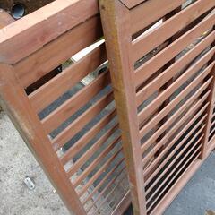 ウッドフェンス　ラティスの画像