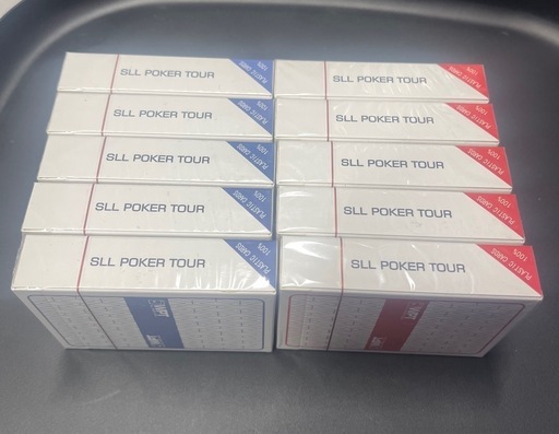 ポーカー用プラスチックトランプ 防水（赤・青10セット) カスタマイズ