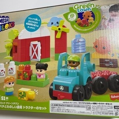 【新品】メガブロック グリーンタウン ミツバチとたのしい農場 トラクターのセットの画像