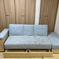 ソファーベッド3人掛けの画像
