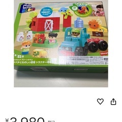【新品】メガブロック グリーンタウン ミツバチとたのしい農場 トラクターのセットの画像