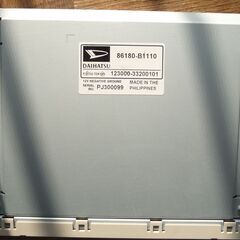 カーオーデイオ　TOYOTA純正　パッソ　　Passo　DBA-KGC30　TOYOTA　純正カーオーディオの画像