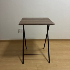 折りたたみテーブル　ブラウン　パソコンデスク　　の画像