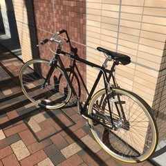 クロスバイク ピストバイク 自転車 黒 580mm