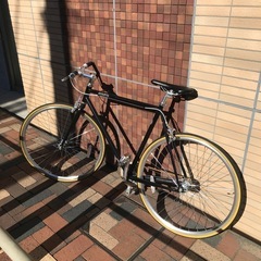 クロスバイクピストバイク自転車黒580mm (かもめ丸) 千歳船橋のクロス 