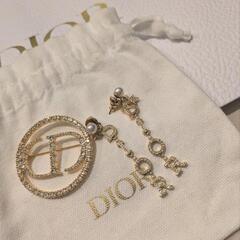 Diorピアスとブローチセット