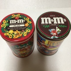 m&m,s缶2個セットの画像