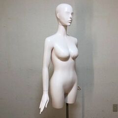 女性マネキン上半身ボディ高さ調節可能　可動式頭・左右腕・両手・マ...