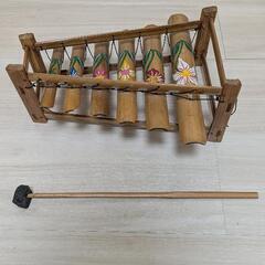 竹が作られた楽器