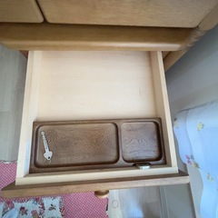 【お話中】カリモク家具 アンティークデスクセットの画像